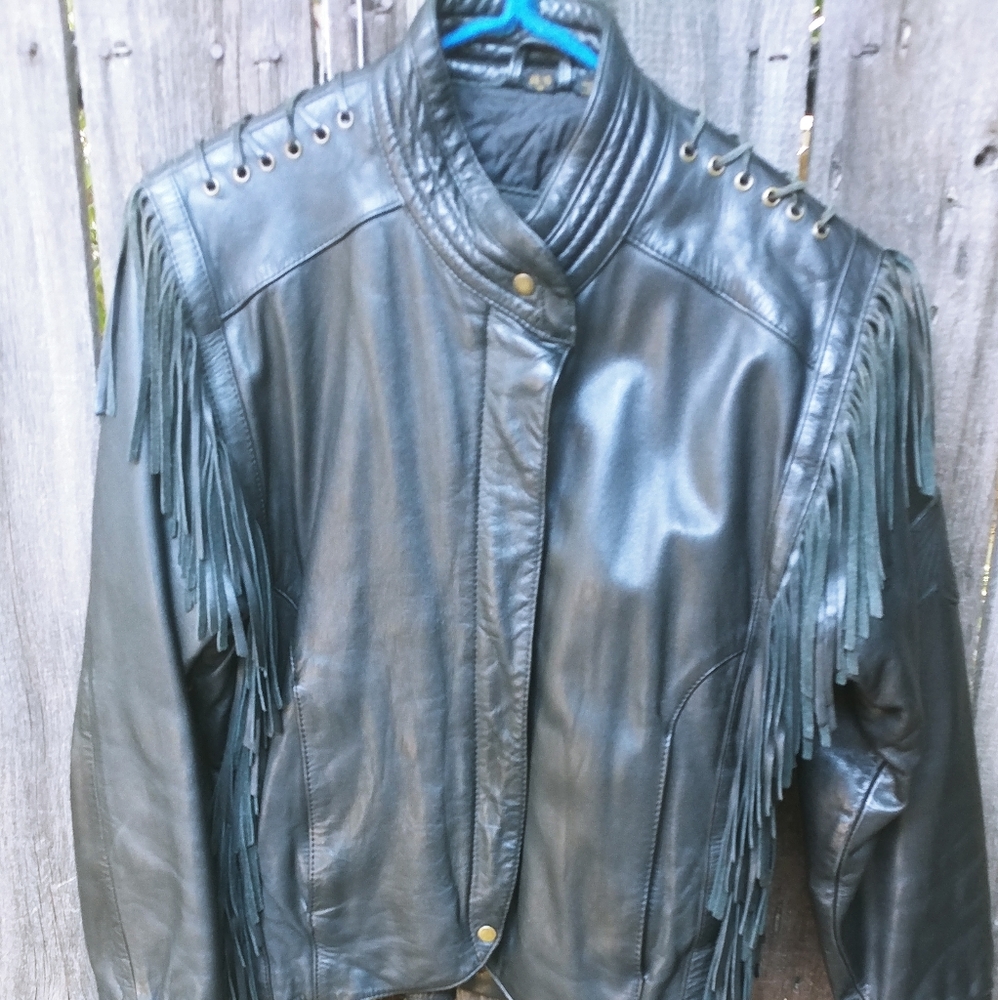 Vintage Harley Davidson Leather Jacket**